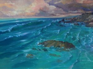 Dor Beach in the evening