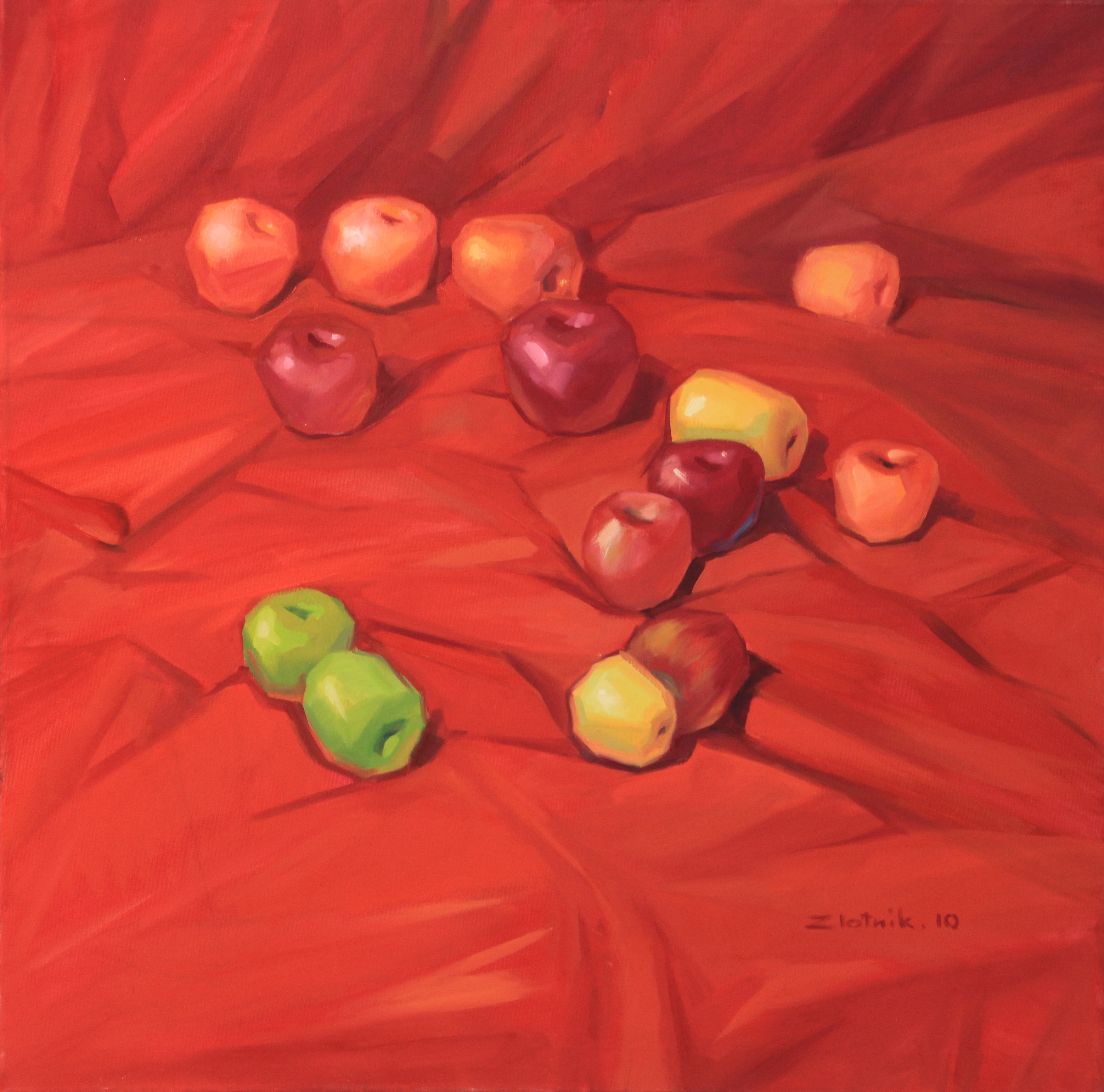 apples on red 1
