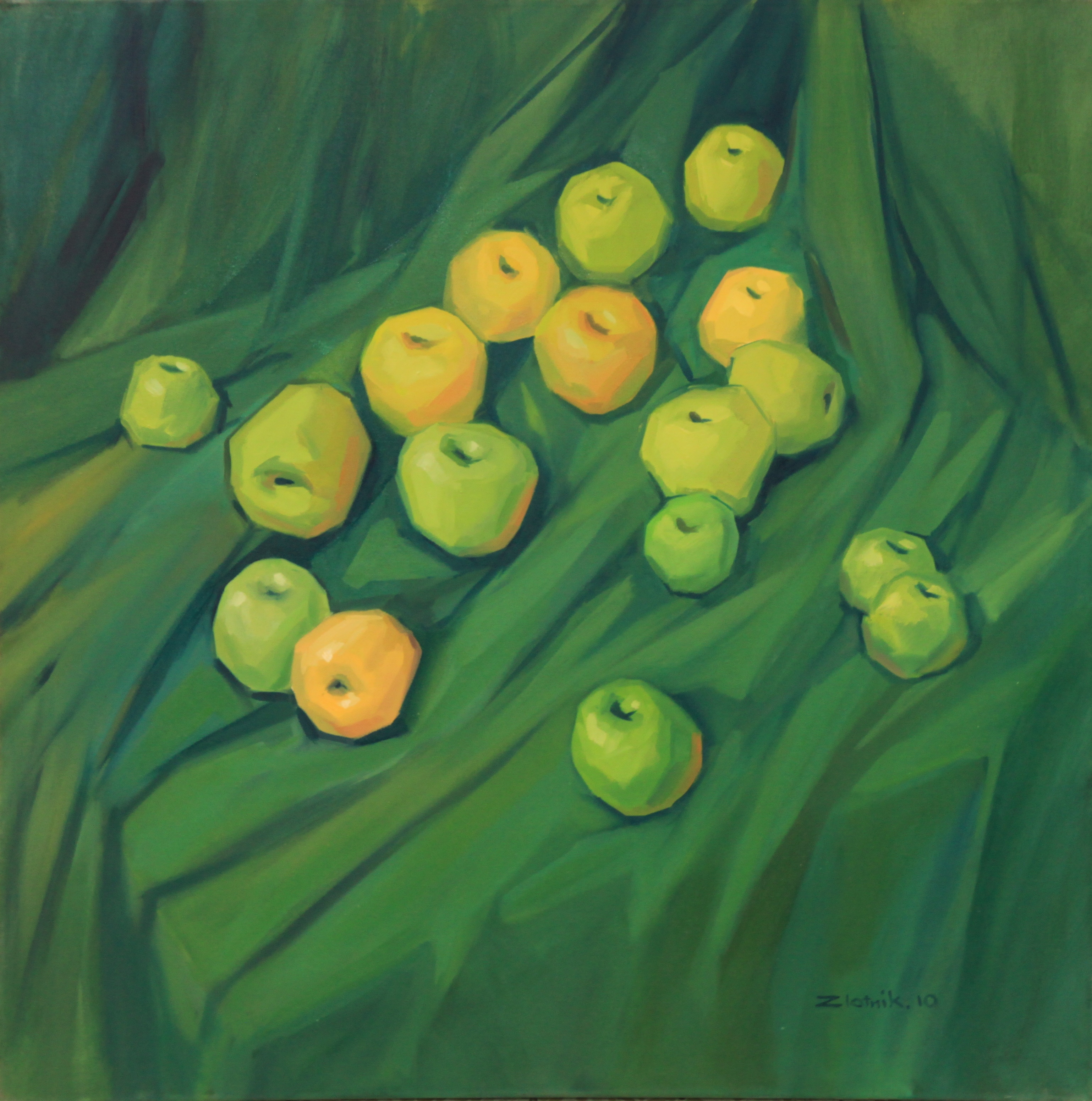 apples on green 1